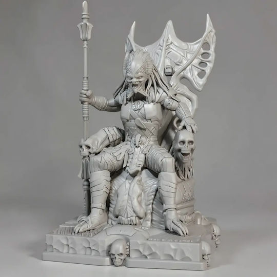 Figurină Predator Pe Tron 3D Tipărită 43 Cm 1:4