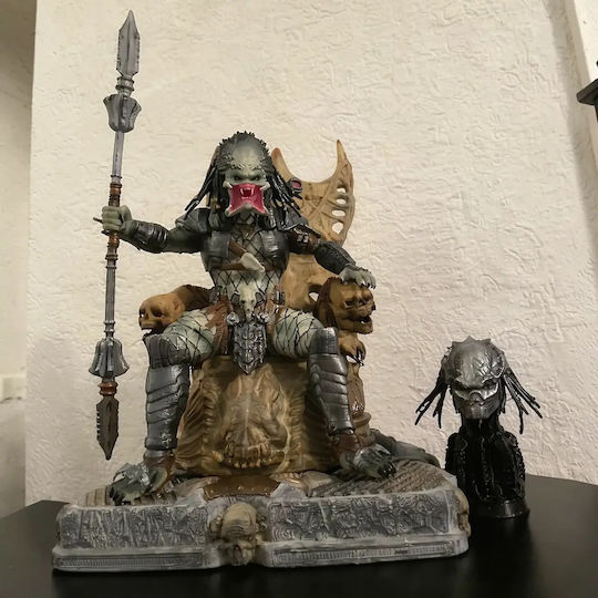 Φιγούρα Predator On Throne 3d Εκτυπωμένη-7 6 Cm 1:24
