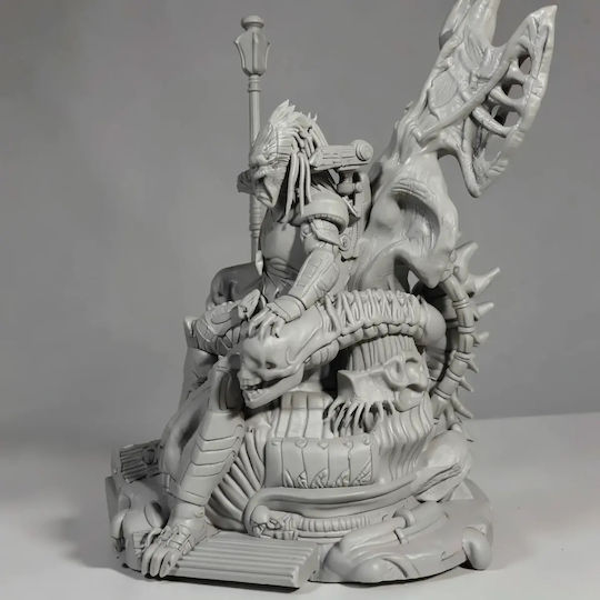 Φιγούρα Predator On Throne 3d Εκτυπωμένη-30 Cm 1:6