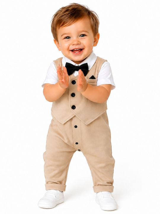 TakTakBaby Beige Baby Bodysuit