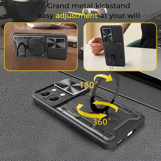 Techsuit Back Cover Plastic Black (Poco X8 Pro)