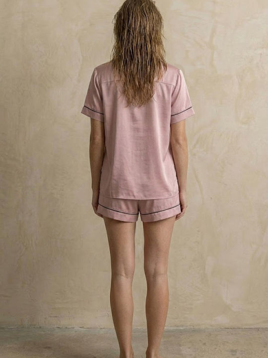 Zizo Set Pijamale pentru Femei Dusty Pink - Rotten Apple