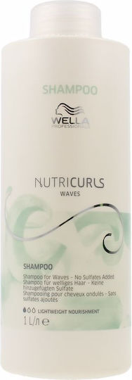 Wella Nutricurls Waves Shampoos for Sensitive Scalp for Curly Hair 1000ml