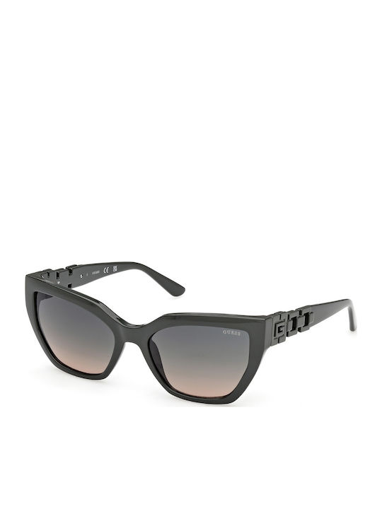 Guess Sunglasses Μαύρα with Acetate Frame & Black Lens