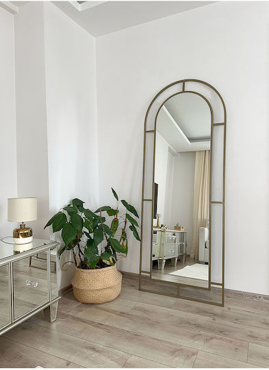 SteweHome Wall Mirror with Metallic Frame 70x180cm