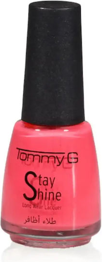 TommyG Stay Shine Glossy Βερνίκι Νυχιών Μακράς Διαρκείας Κοραλί N.32
