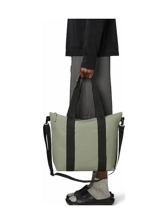 Tote Mini Γυναικεία Τσάντα Tote Χειρός Χακί