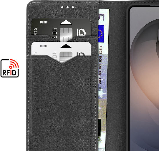 Dux Ducis Anti-rfid Калъф Портмоне Galaxy S26 Ultra Qi Съвместим С Безжично Зареждане Черен