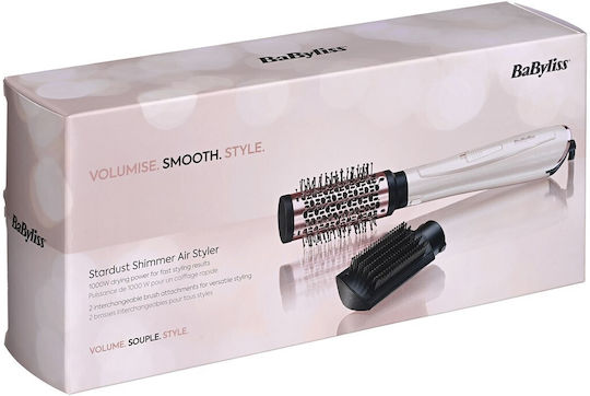 Babyliss Electric Brush with Air & Rotating Head for Straightening and Curls 1000W