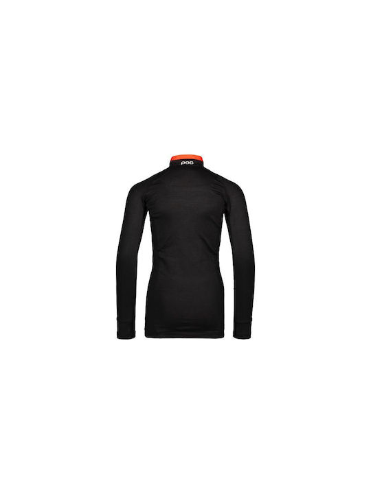 Poc Kinder Lange Ärmel Fahrradtrikot Schwarz