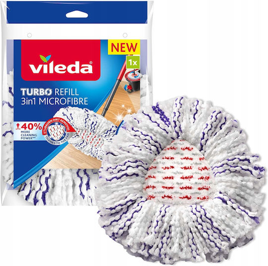 Vileda Microfibre Περιστρεφόμενη Ανταλλακτικό Σφουγγαρίστρας