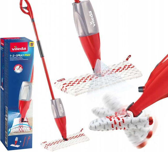 Vileda 12 Spray Max Въртящ Моп за Паркет с Пръскане