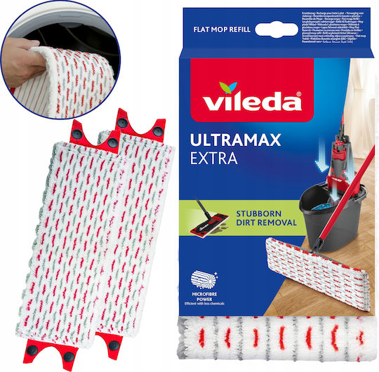 Vileda Ultramax and Ultramat Ανταλλακτικό Πανί Παρκετέζας 2τμχ