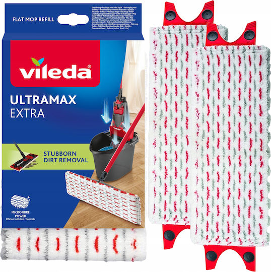 Vileda Ultramax and Ultramat Ανταλλακτικό Πανί Παρκετέζας με Μικροίνες