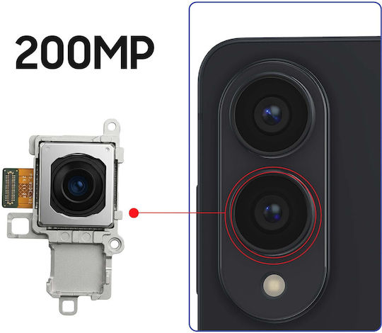 Samsung Cameră Principală Din Spate 200mp Înlocuire Galaxy S25 Edge Service Pack Negru Argintiu