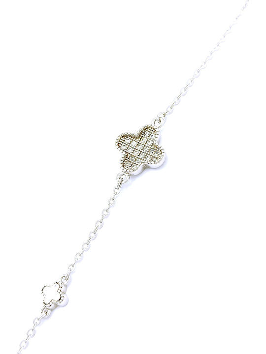 PS Silver Damen Armband Kette aus Silber mit Zirkon PS Silver Damen Armband Kette aus Silber mit Zirkon