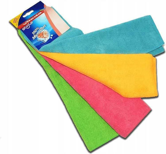 Vileda Microfiber Cloth Colors Extra Large 4 Pcs