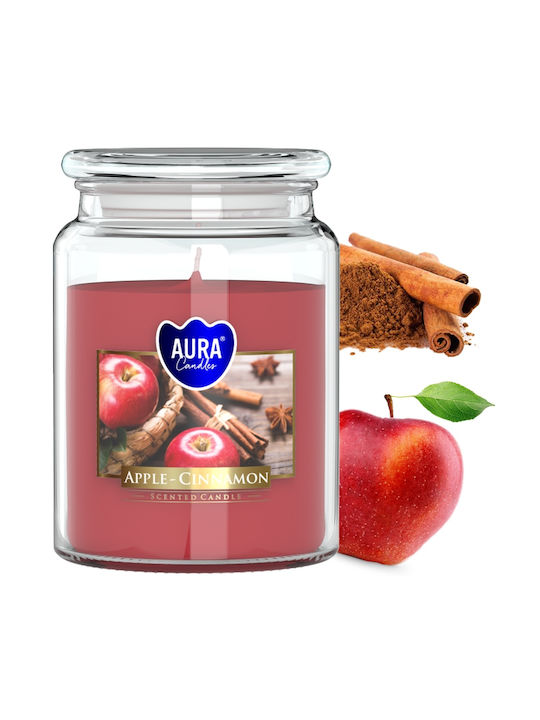 Aura Glass Αρωματικό Κερί σε Βάζο με Άρωμα Κανέλα