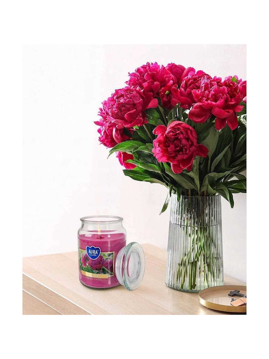 Aura Glass Aromatic Candle In Jar With Cinnamon Scent