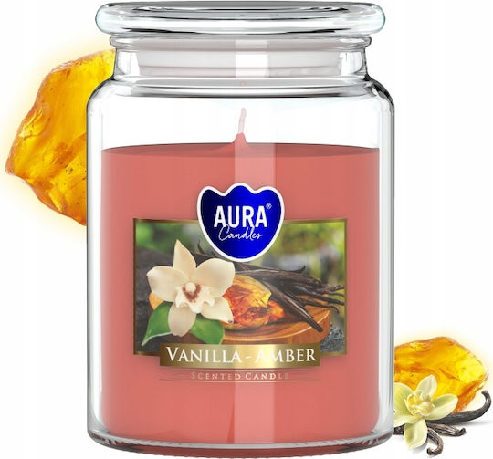 Aura Glass Αρωματικό Κερί σε Βάζο με Άρωμα Βανίλια