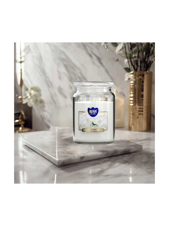 Aura Glass Αρωματικό Κερί σε Βάζο με Άρωμα Κανέλα