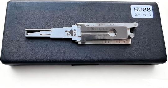 Lishi Hu66 2-in-1 Auto Decoder Zündschloss Türschlüssel Pick Decoder VW Audi Skoda Sitz Porsche Hu66 Klinge