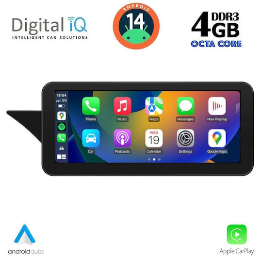 Digital IQ Ηχοσύστημα Αυτοκινήτου για Mercedes-Benz E Class C207 2009-2012 (Bluetooth/USB/AUX/WiFi/GPS/Apple-Carplay/Android-Auto) με Οθόνη Αφής 10.25"