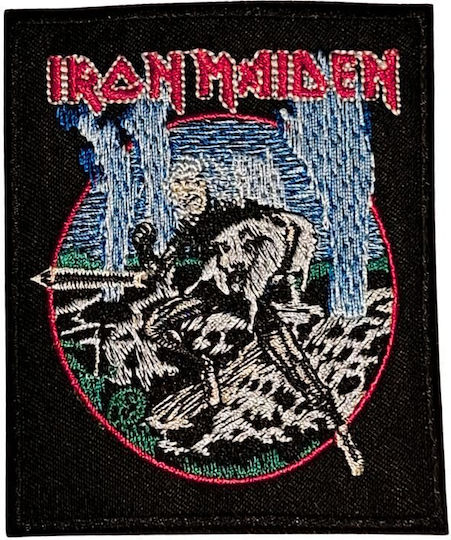Ραφτό Horns Up Skull Woven Iron On Embroidered Patch Hru66wip