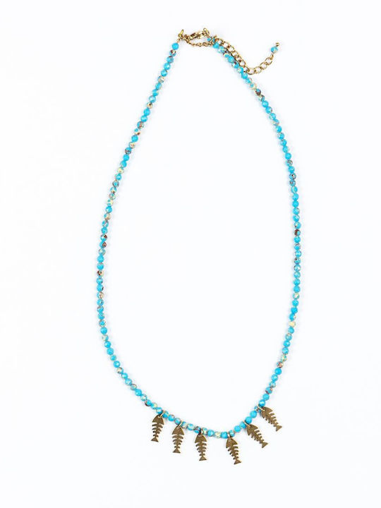 Cuoro Light Blue Necklace