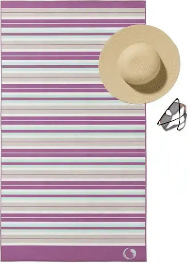 Borea Microfiber Body Towel Purple 180x90cm