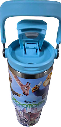 Disney Kids Water Bottle Thermos Blue 900ml