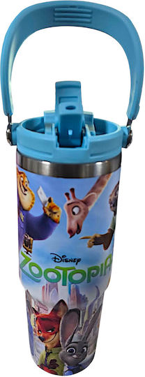 Disney Kids Water Bottle Thermos Blue 900ml