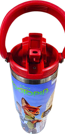 Disney Детска Бутилка За Вода Термос Червена 900ml