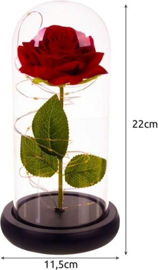 Cryopreserved Rose In Glass Dome Led Lights