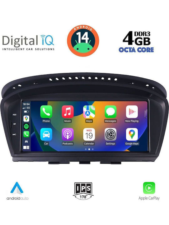 Digital IQ Car Audio System for BMW E60 2008-2011 (Bluetooth/USB/AUX/WiFi/GPS/Apple CarPlay/Android Auto) with 8.8" Touch Screen