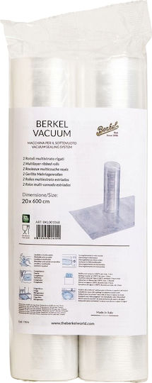 Set 2 Vacuum Food Sealing Rolls 20x600 Cm Berkel Bkl001066