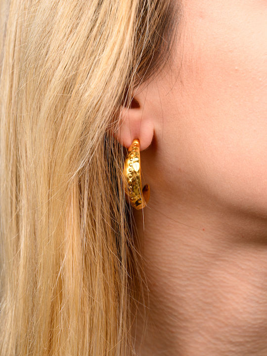Philio Gold Plated Hoop Earrings