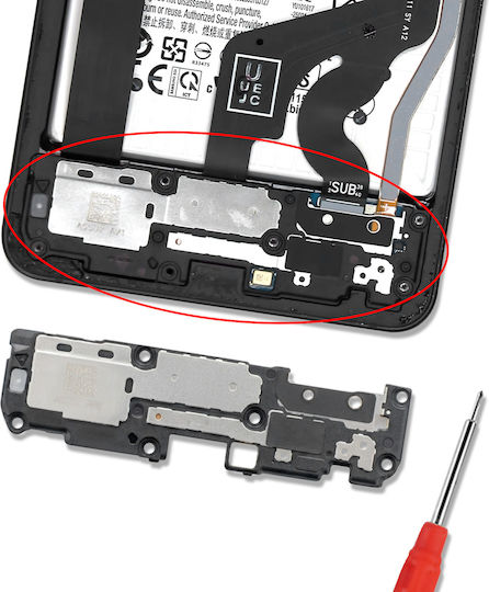 Samsung Replacement External Speaker Galaxy S25 Edge Service Pack Black
