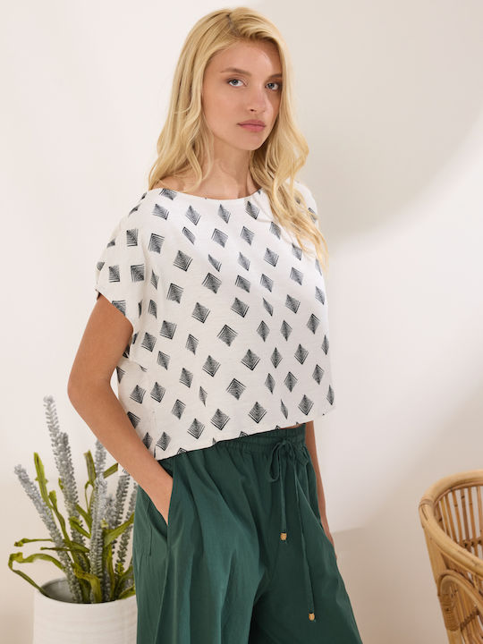 Sommer Leinen Tunika Cream