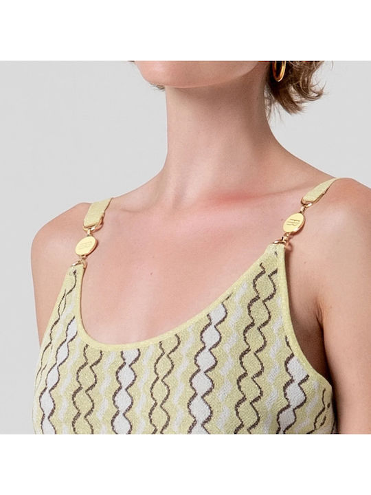 Bluza Damă Fără Mâneci Multicolor