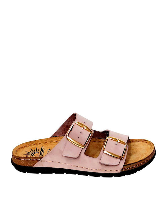 Women's Flat Sandals Pink SIENNA-50302-Pearl