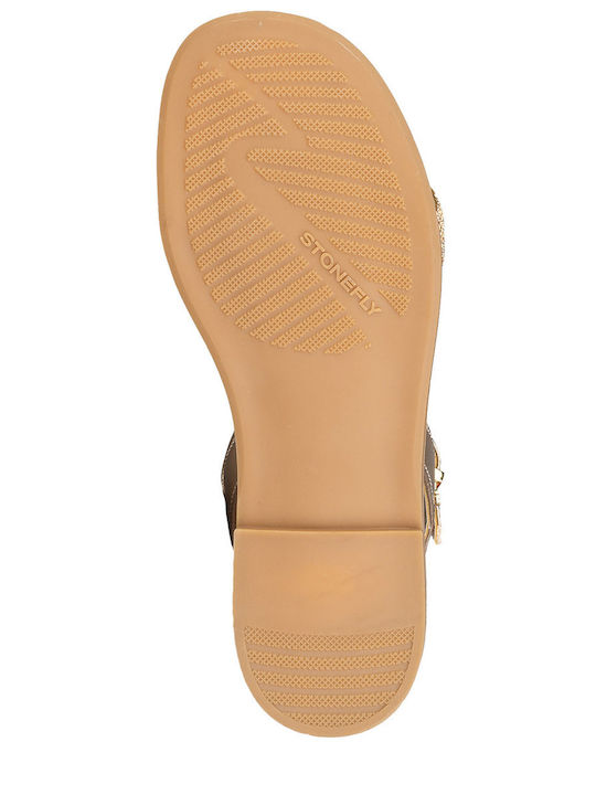 Damen Gold Sandalen