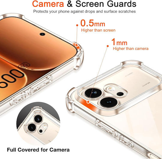 Techsuit Shockproof Clear Silicone Honor 600 Pro Clear