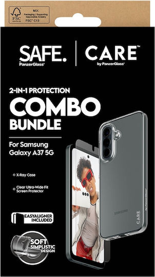 Care By Panzerglass Fashion 2in1 Handyhülle + Glas Samsung Galaxy A37 Transparent
