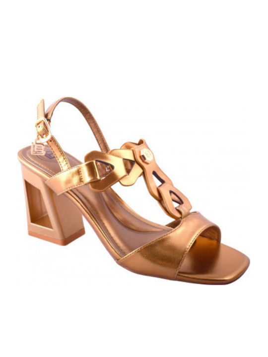 Goldene Damen Sandalen