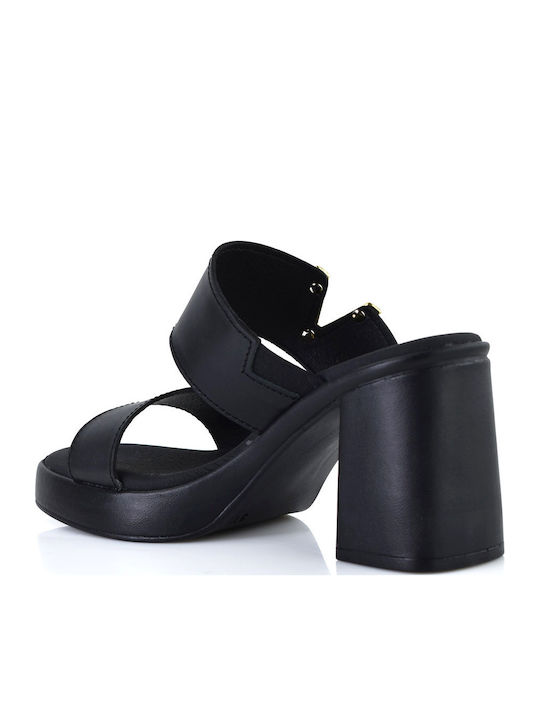 Leather Black Sandals