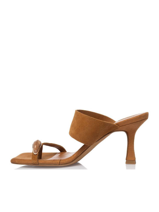 Leather Sandals Tabac Brown