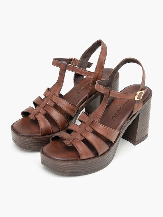 Damen Sandalen Braun