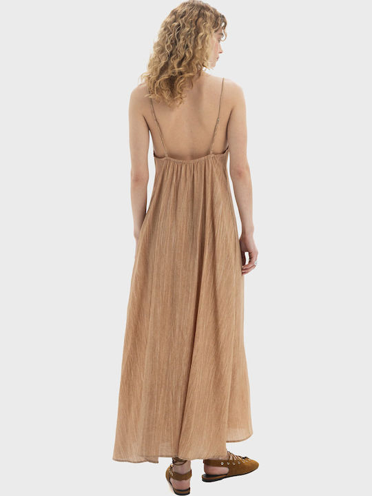 Summer Maxi Dress Dark Beige