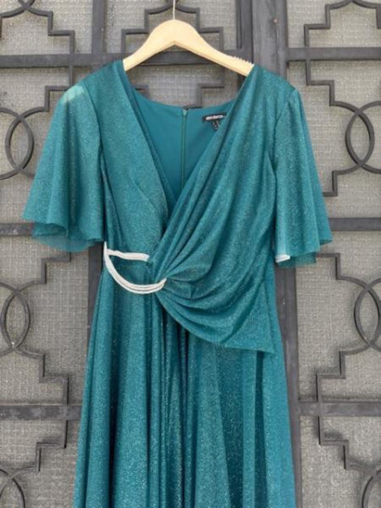 Maxi Evening Dress Petrol Blue